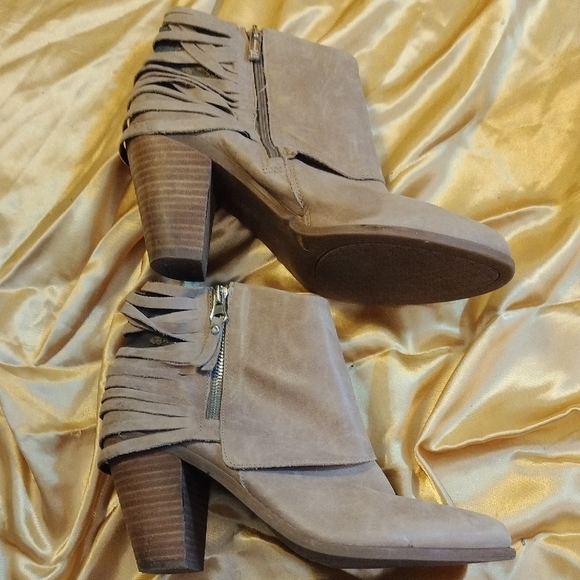 Jessica Simpson Gray Suede Ankle Booties - Picture 3 of 5
